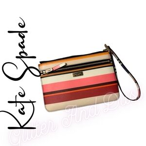Kate Spade Laurel Way Tinie Stripe Wristlet Bag